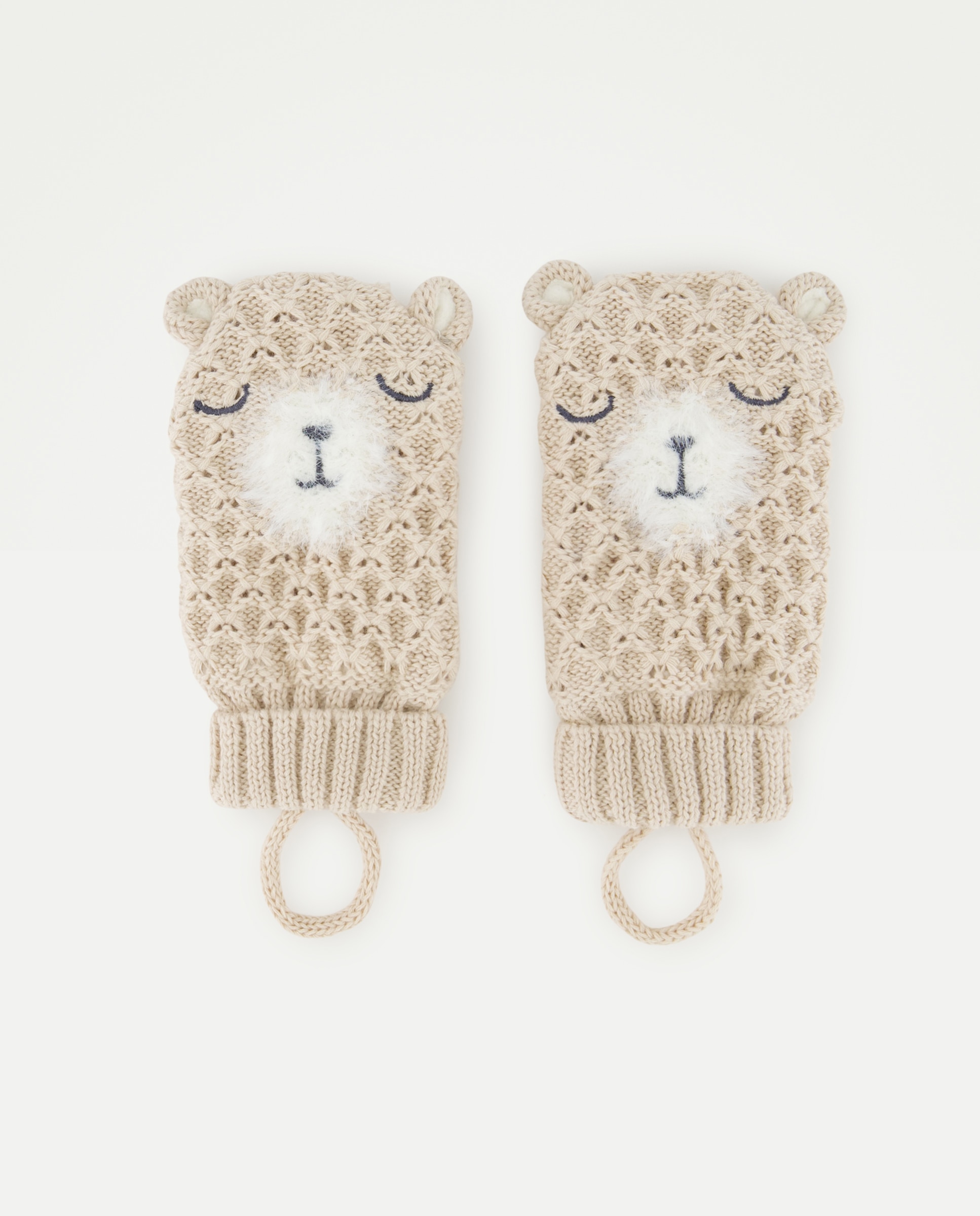 Manoplas de bebé fantasía osito orejas - Baby El Corte Inglés - Beige Beige-1