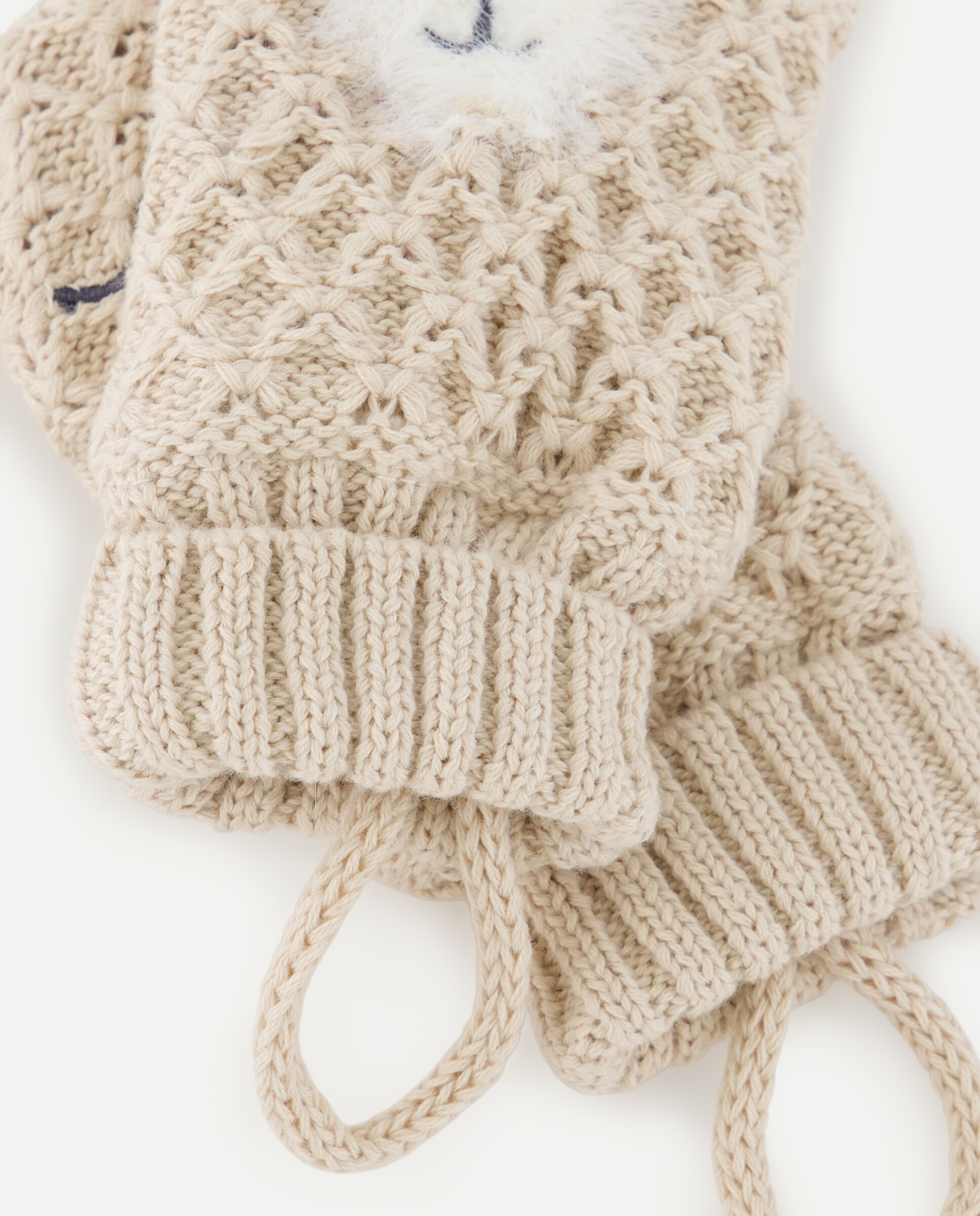 Manoplas de bebé fantasía osito orejas - Baby El Corte Inglés - Beige Beige-2