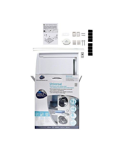 Accesorio Care + Protect WSK1110U, kit unión universal lavadoras secadoras - Blanco Blanco-4
