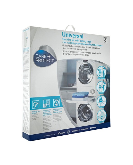 Accesorio Care + Protect WSK1110U, kit unión universal lavadoras secadoras - Blanco Blanco-6