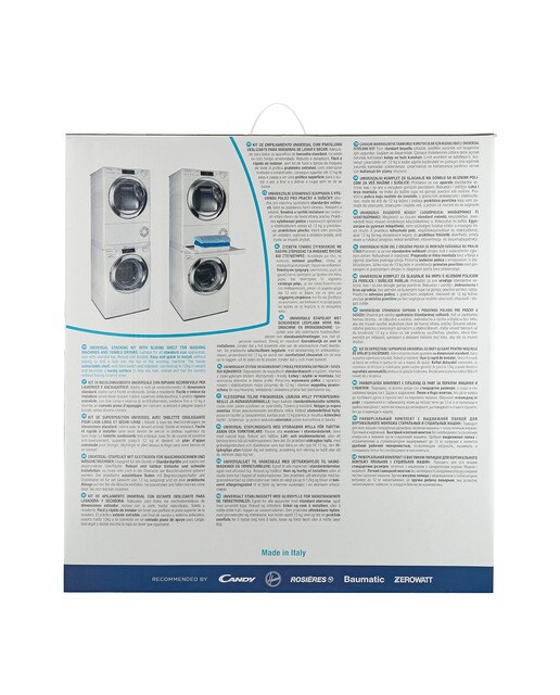 Accesorio Care + Protect WSK1110U, kit unión universal lavadoras secadoras - Blanco Blanco-8