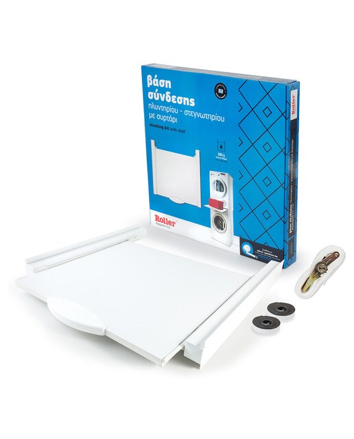 Acessório Universal Roller KUT23 União Máquina de Lavar e Secar Roupa com Prateleira Branco-9