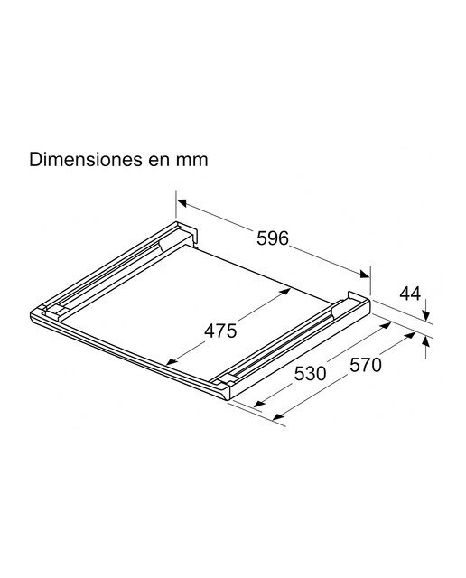 Accesorio Bosch kit de unión de lavadora y secadora - WTZ27500 2