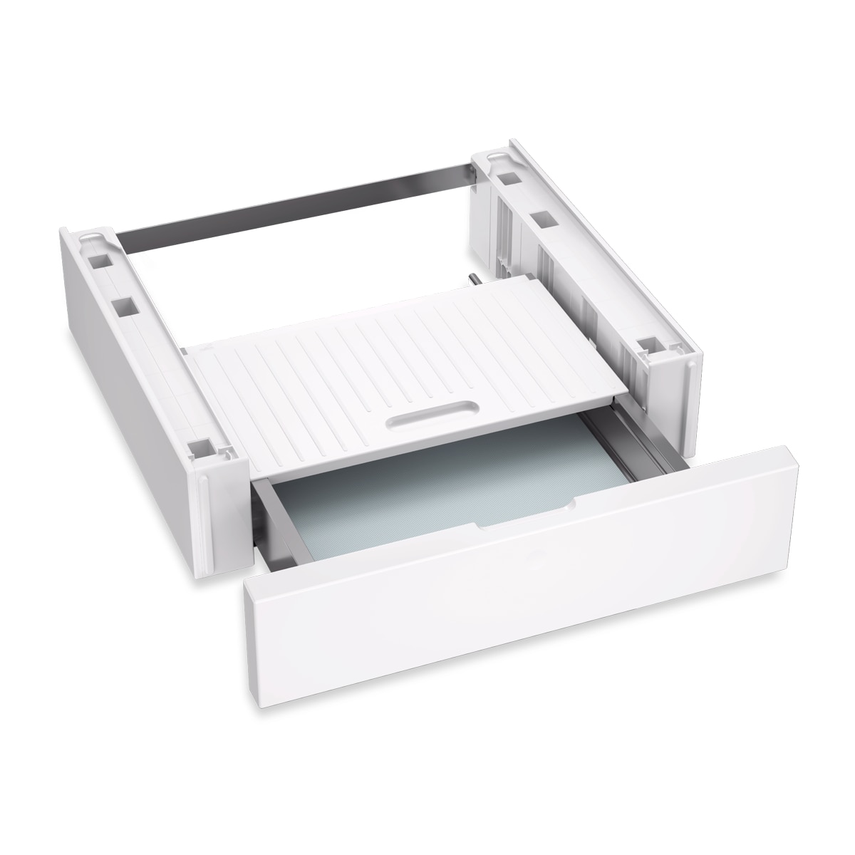 Kit de União Miele WTV 611 para Coluna de Máquina de Lavar e de Secar Roupa Branco lótus-1