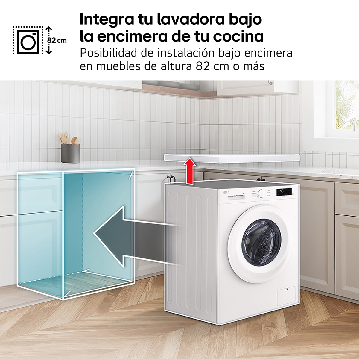 Accesorio cubierta para lavadora / lavasecadora LG - AF-B600N Blanco-2
