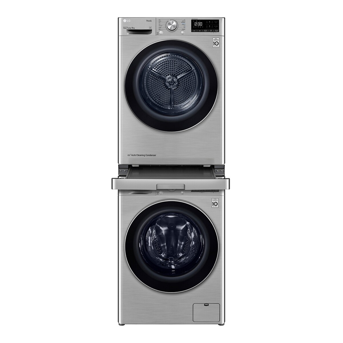 Kit de unión lavadora y secadora LG- DSKSS Blanco-5