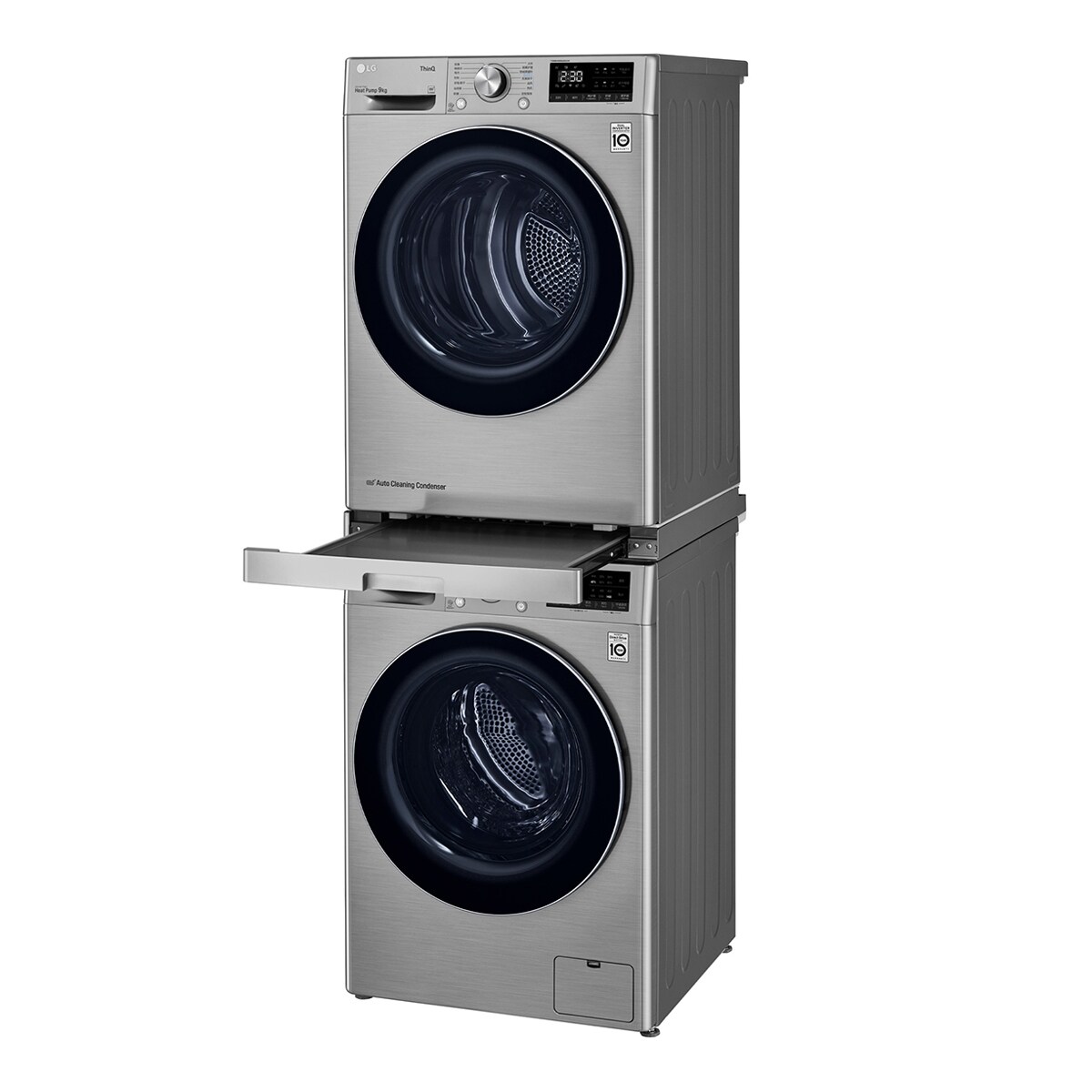 Kit de unión lavadora y secadora LG- DSKSS Blanco-10