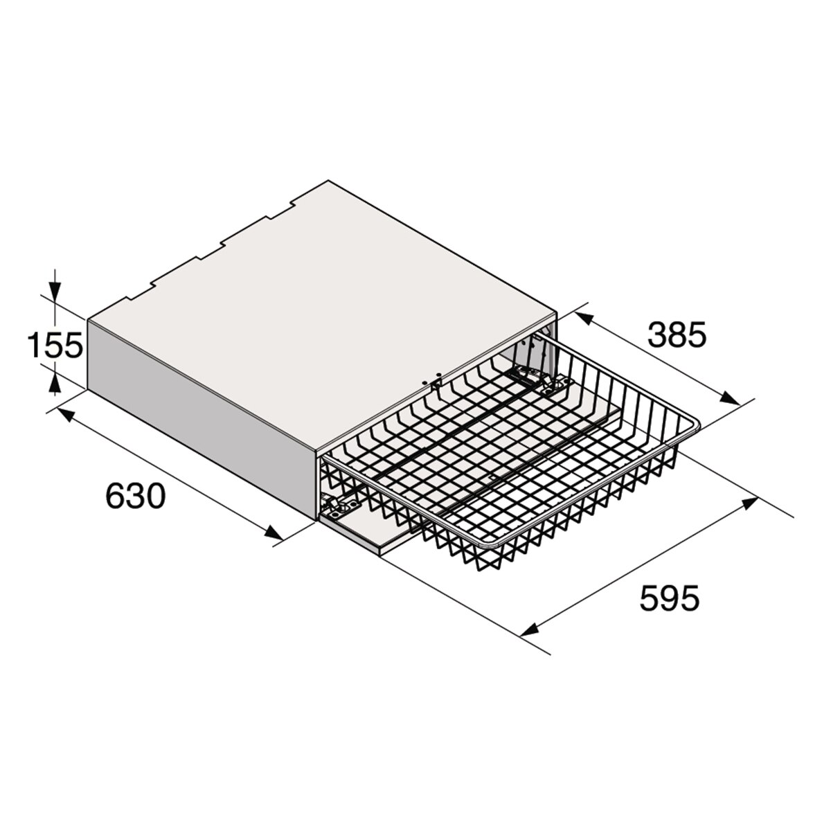 Accesorio Asko kit de unión de Lavadora y Secadora Cesta Extraíble - HB150W Blanco-2