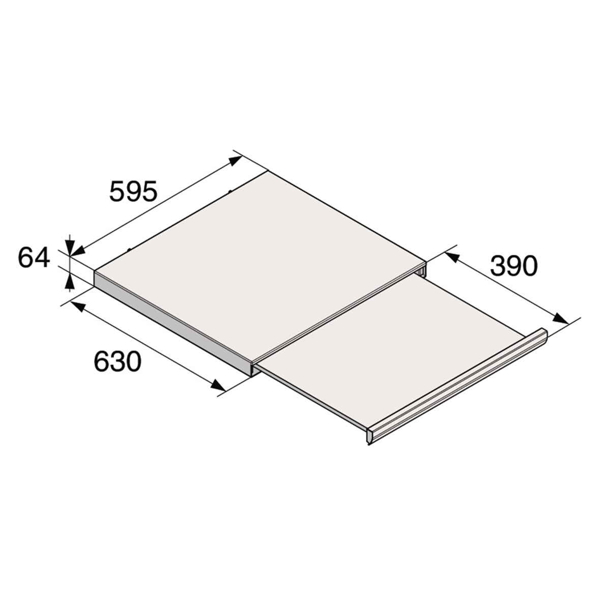 Accesorio Asko kit de unión de Lavadora y Secadora Estante Extraíble - HS60W Blanco-2