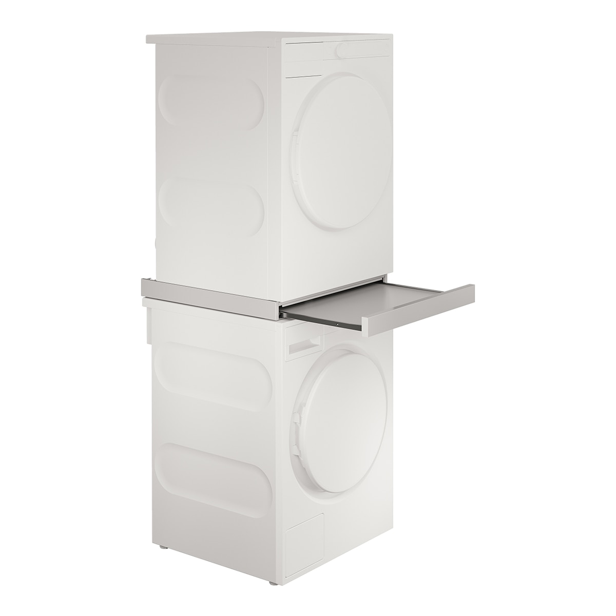 Accesorio Asko kit de unión de Lavadora y Secadora Estante Extraíble - HS60W Blanco-4