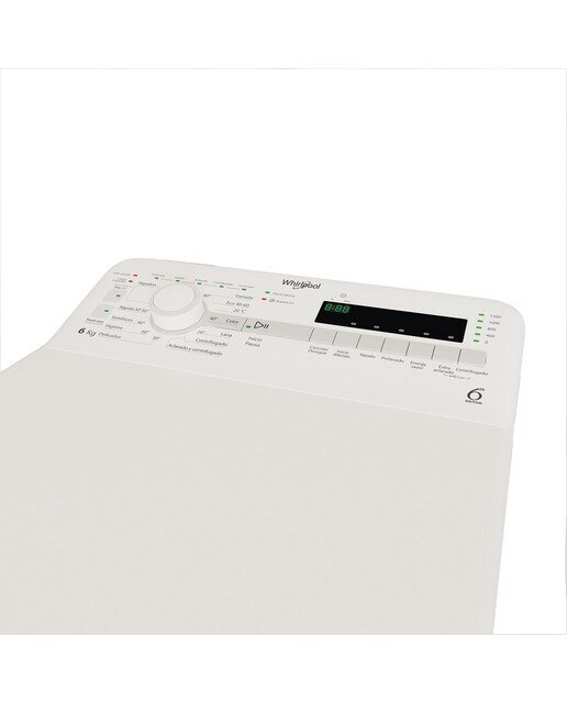 Lavadora carga superior Whirpool 6 kg / 1200 rpm - TDLR 6240S SP/N - Blanco Blanco-5