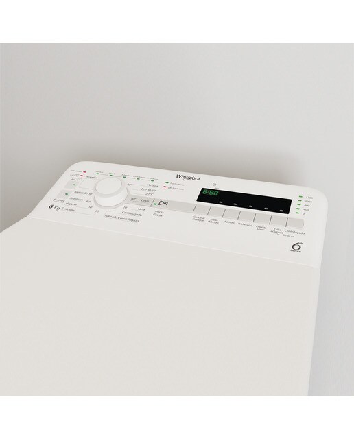 Lavadora carga superior Whirpool 6 kg / 1200 rpm - TDLR 6240S SP/N - Blanco Blanco-13