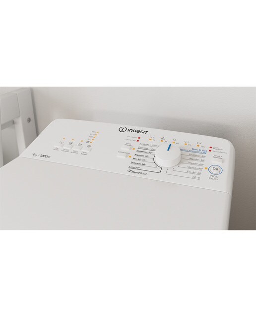 Lavadora carga superior Indesit 6 kg / 1000 rpm - BTW L60400 SP/N - Blanco Blanco-13