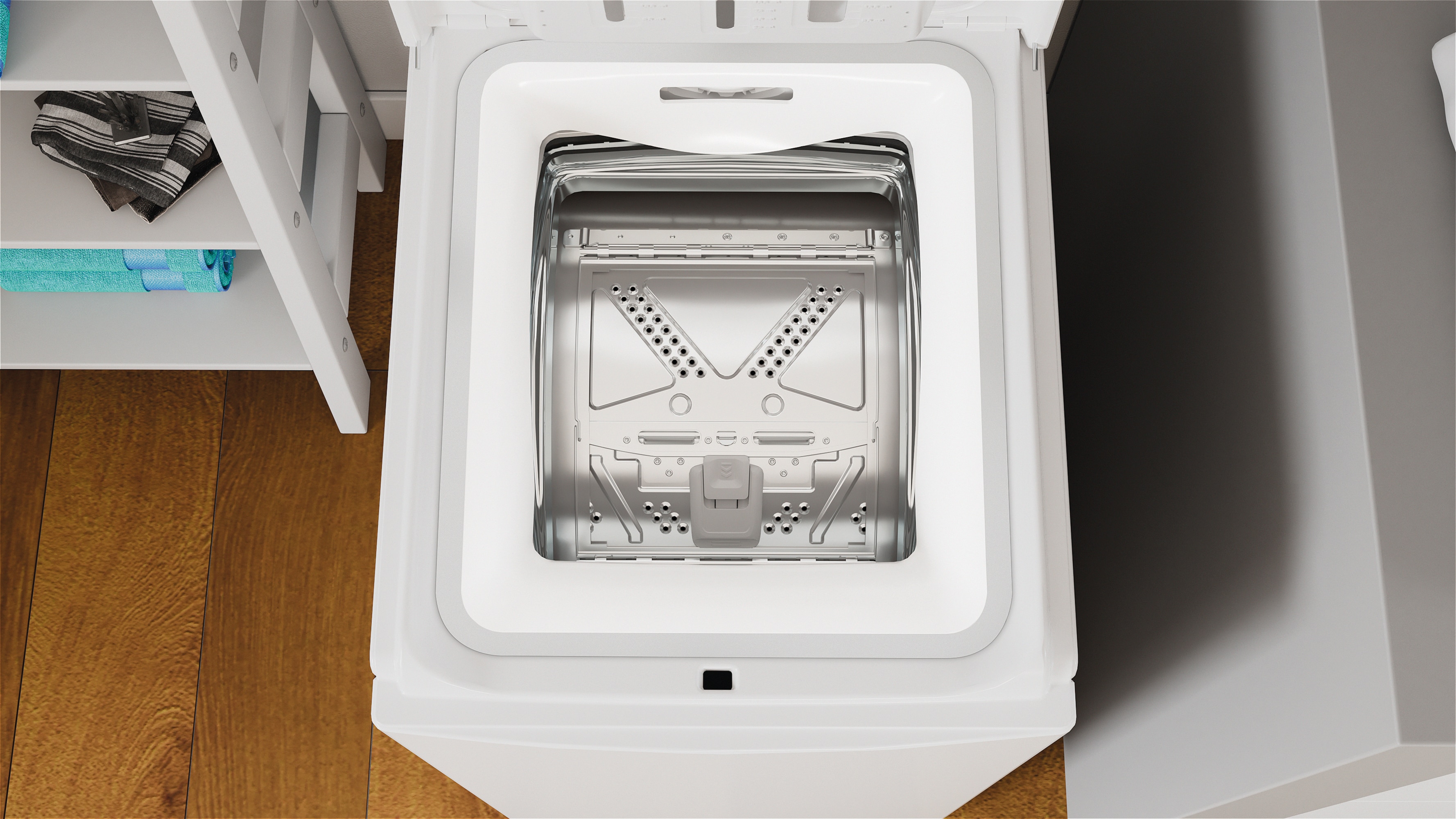 Lavadora carga superior Indesit 6 kg / 1000 rpm - BTW S60400 SP/N Blanco-7