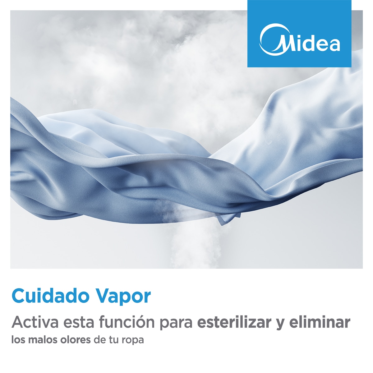 Lavadora carga superior Midea 8 kg / 1.300 rpm - MF100T80B/W-ES Blanco-7