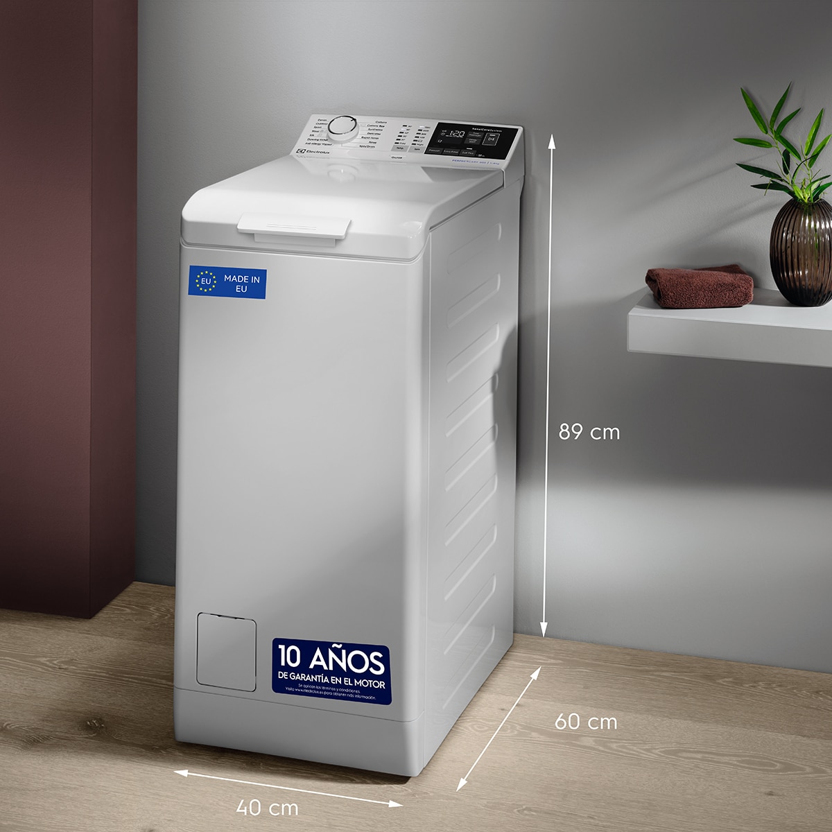 Lavadora carga superior Electrolux 7 kg / 1.200 rpm - EN6T4722NF Blanco-3