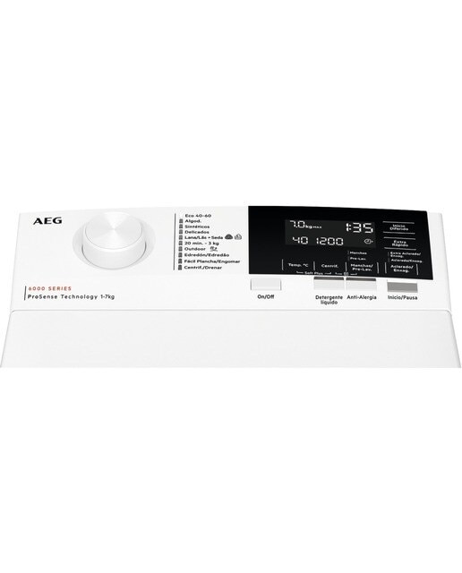 Lavadora de carga superior AEG 7 kg/ 1.200 rpm -LTA6G7331E Blanco-3