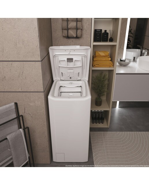 Imagen 8 de Lavadora carga superior Haier Serie 7 8 kg / 1.200 rpm - THASNQ286TM5-S - Blanco Blanco