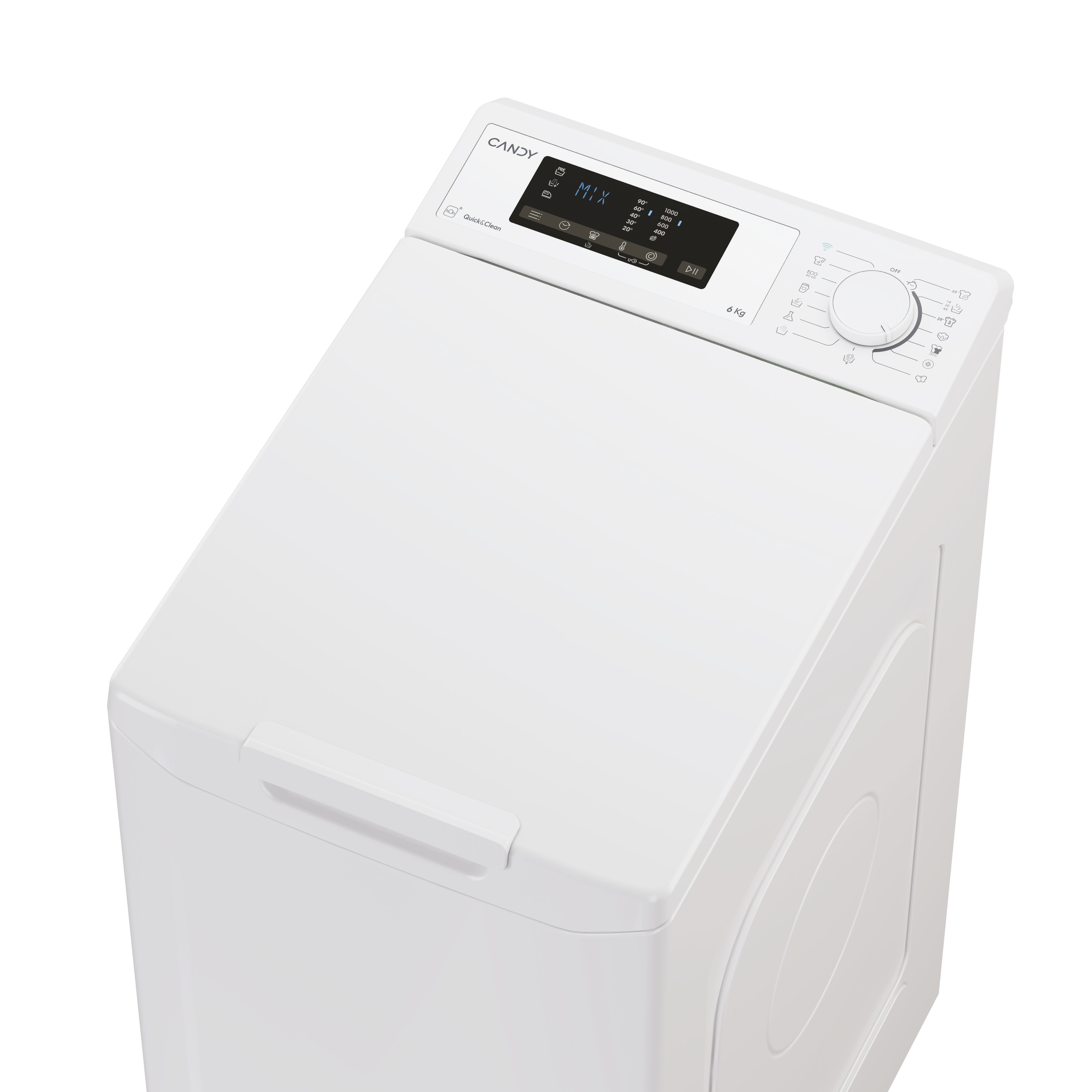 Lavadora carga superior Candy 6 kg / 1000 rpm ProWash 300 - TCA063D3-S Blanco-4
