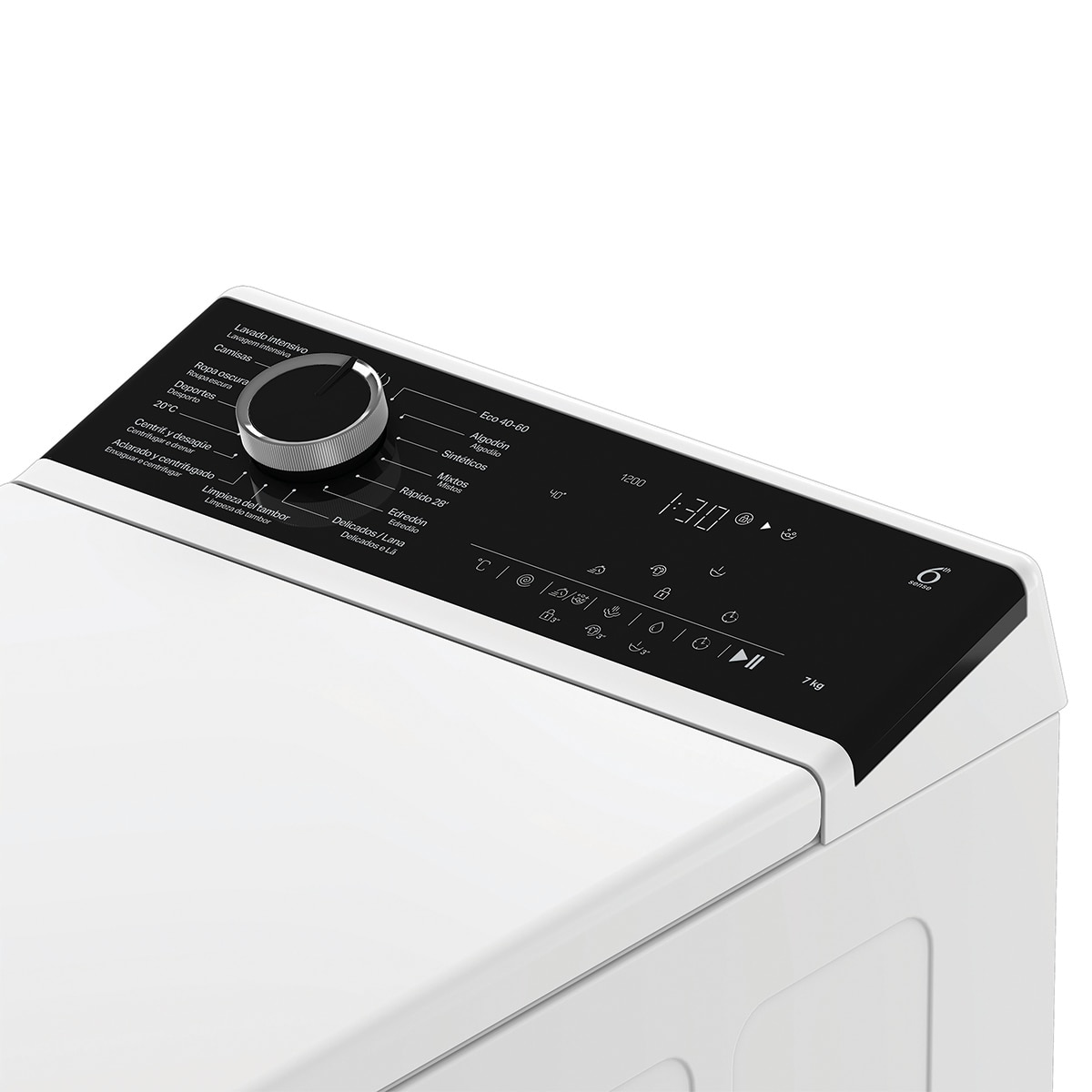 Lavadora Whirlpool 7 Kg / 1.200 rpm, 6º Sentido, FreshCare - TW 721 FC SPT - Negro Negro-9