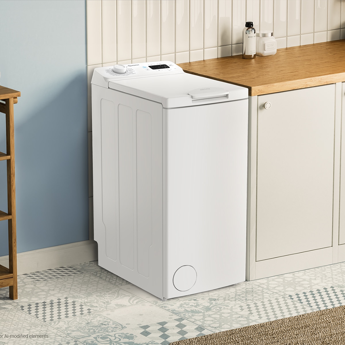 Imagen 3 de Lavadora carga superior Indesit 7 Kg / 1000 rpm, Push & Go - TI 722 P&G SPT - Silver Silver