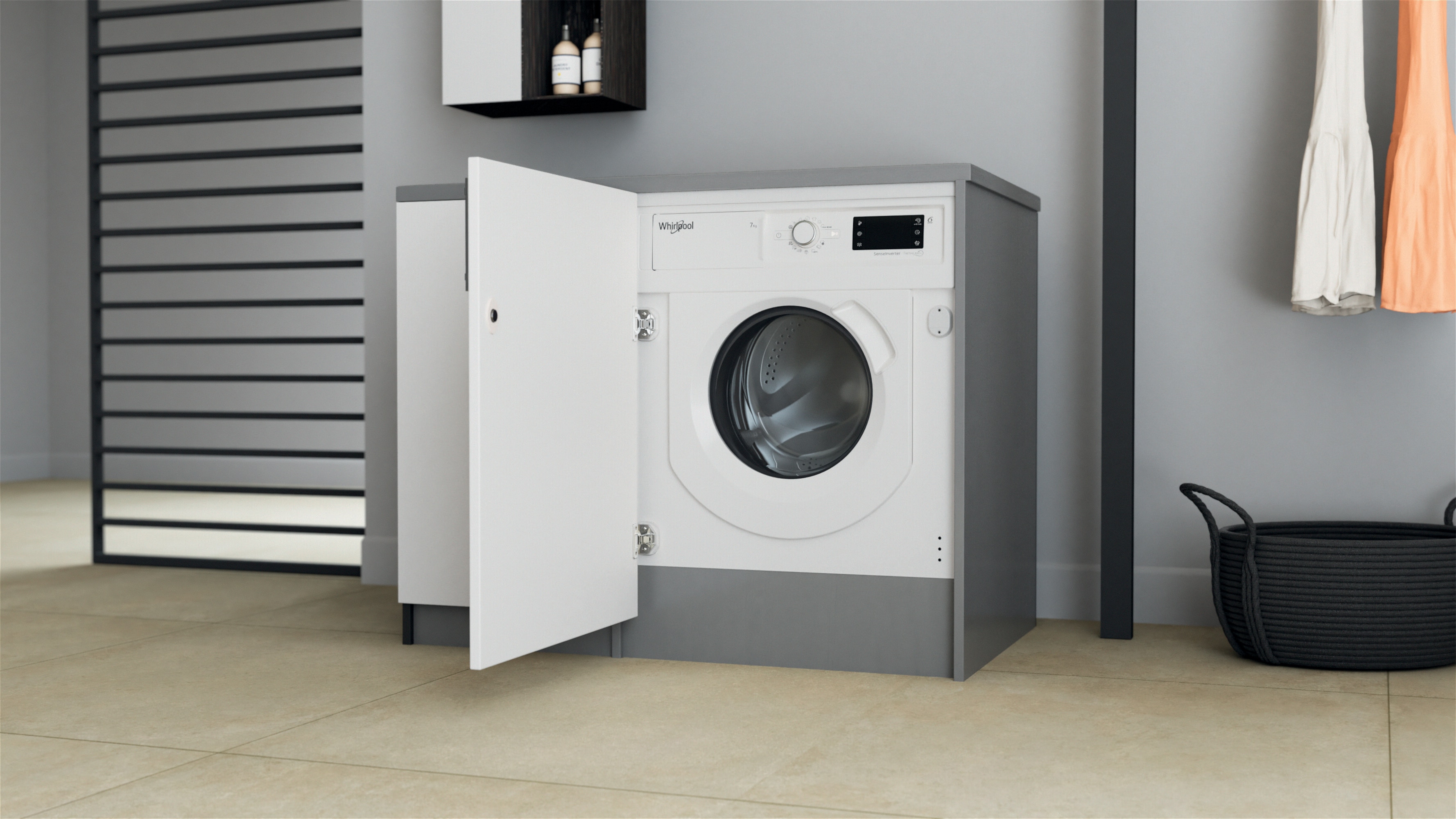 Lavadora integrable Whirlpool 7 kg / 1.400 rpm - BI WMWG 71483E 13
