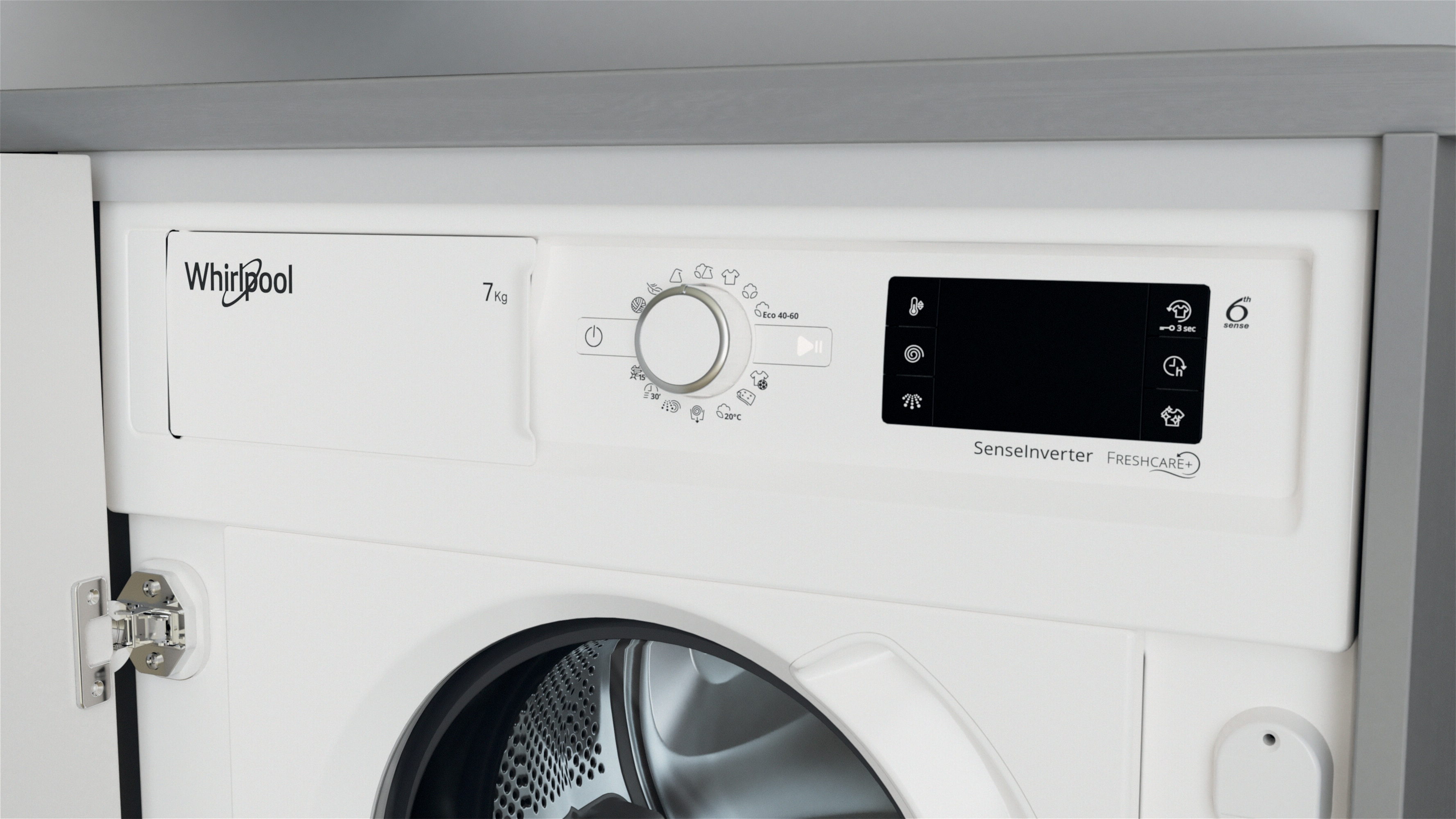 Lavadora integrable Whirlpool 7 kg / 1.400 rpm - BI WMWG 71483E 16