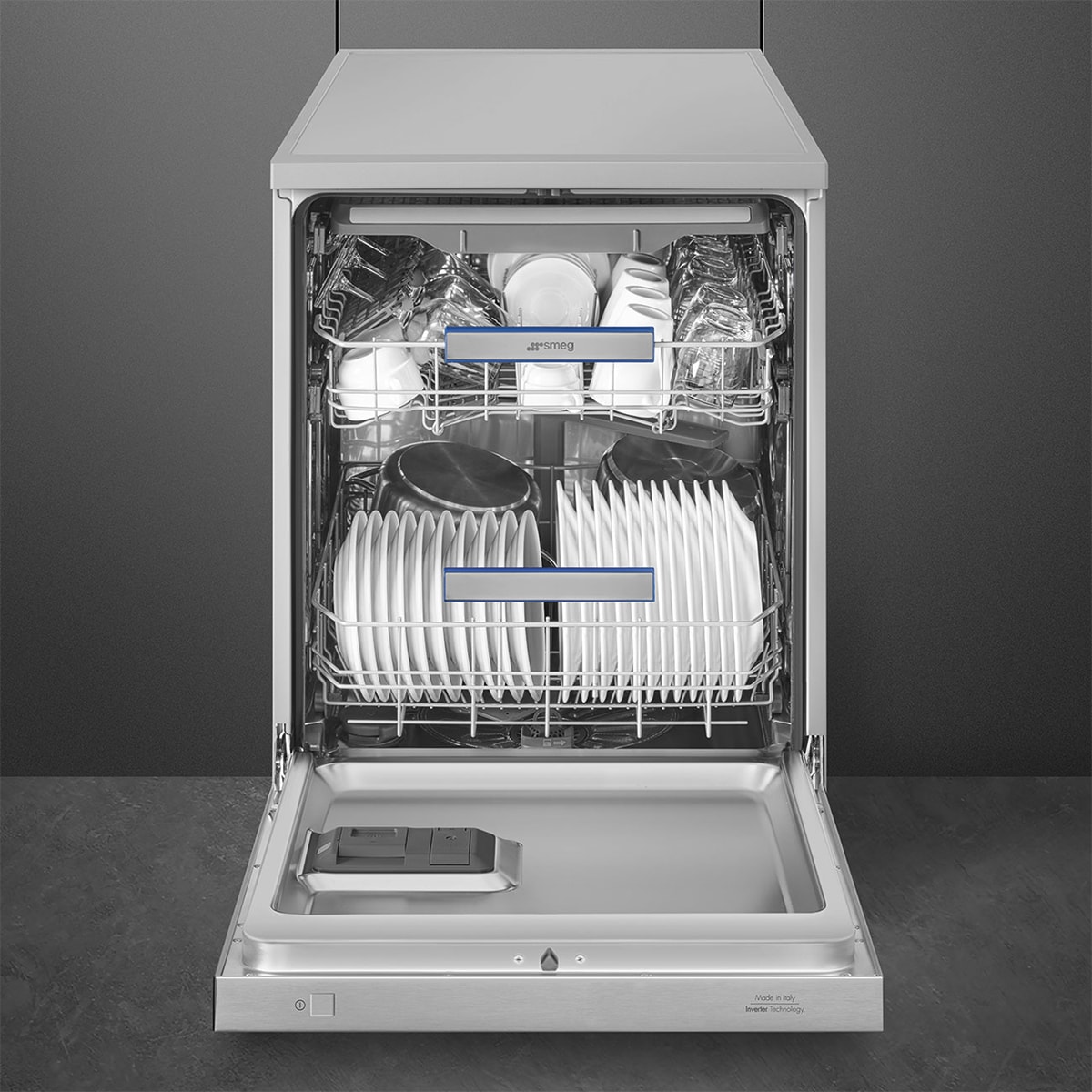 Máquina de Lavar e Secar Roupa Encastrável Smeg LSIA127 Carga Frontal de 7/4 Kg e de 1400 rpm - Branco Branco-5