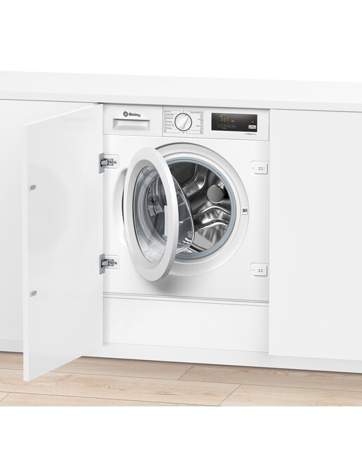 Máquina de Lavar Roupa Encastrável Balay 3TI983B Carga Frontal de 8 kg e 1200 rpm - Branco Branco-7
