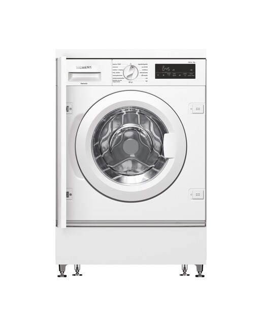 Imagem 0 de Máquina de Lavar Roupa Encastrável Siemens iQ700 WI14W542ES Carga Frontal de 8 kg e 1400 rpm - Branco