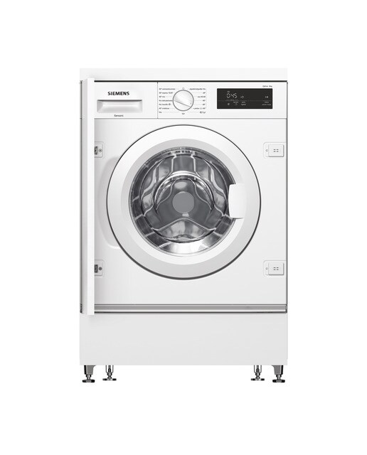 Imagem 0 de Máquina de Lavar Roupa Encastrável Siemens iQ500 WI12W327ES Carga Frontal de 8 kg e 1200 rpm - Branco