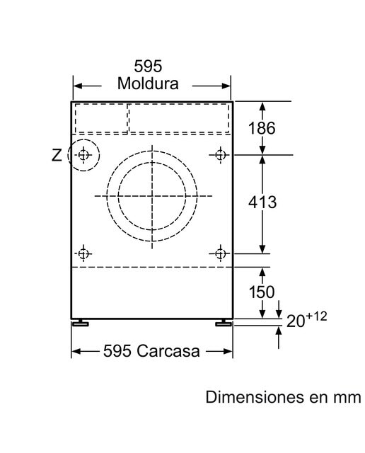 Máquina de Lavar e Secar Roupa Encastrável Siemens iQ500 WK14D543ES Carga Frontal Aquastop e WaterPerfect de 7/4 kg e 1400 rpm - Branco Branco-6