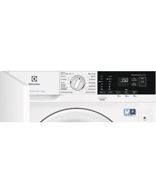 Máquina de Lavar Roupa Encastrável Electrolux EN7F4842OF Carga Frontal de 8 Kg e de 1350 rpm - Branco Branco-3
