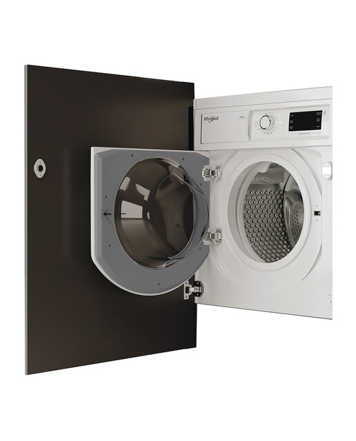 Whirlpool - Lavadora secadora integrable Whirpool 8 kg- 1.400 rpm, Motor Sense Inverter - BIWDWG861485EU.