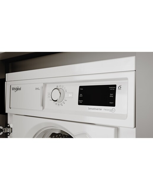 Lavadora integrable Whirlpool 8 kg / 1.400 rpm, Motor Sense Inverter - BIWMWG81485EEU - Blanco Blanco-7