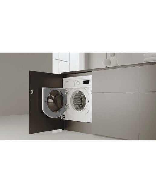 Lavadora integrable Whirlpool 8 kg / 1.400 rpm, Motor Sense Inverter - BIWMWG81485EEU - Blanco Blanco-10