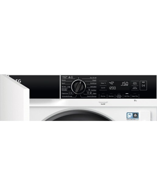 Lavadora integrable AEG 8Kg / 1.400 rpm programa a vapor, motor inverter - LFN7E8436F - Blanco Blanco-9