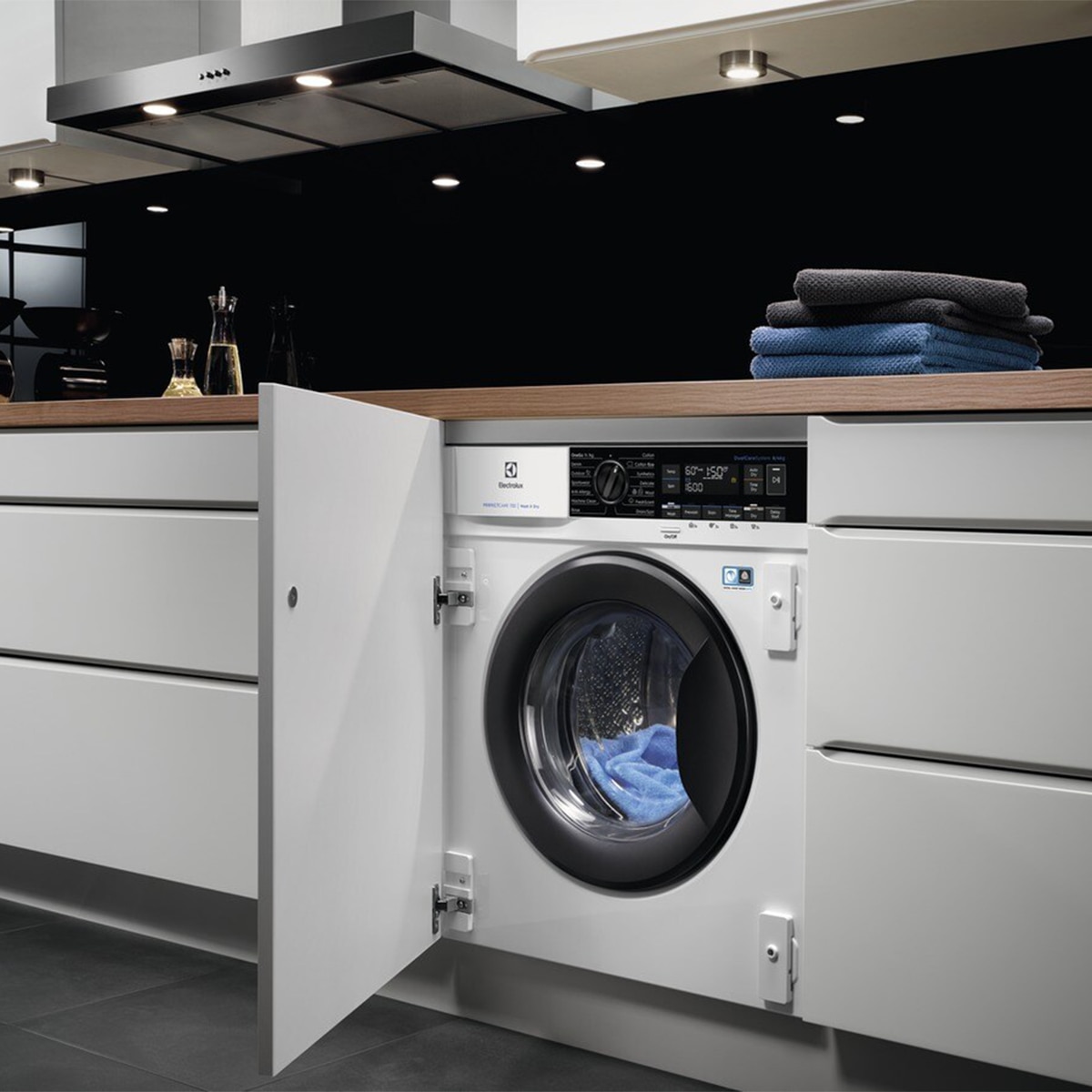 Máquina de Lavar e Secar Roupa Encastrável Electrolux EN7W3866OF Carga Frontal de 8 Kg e de 1600 rpm - Branco Branco-12