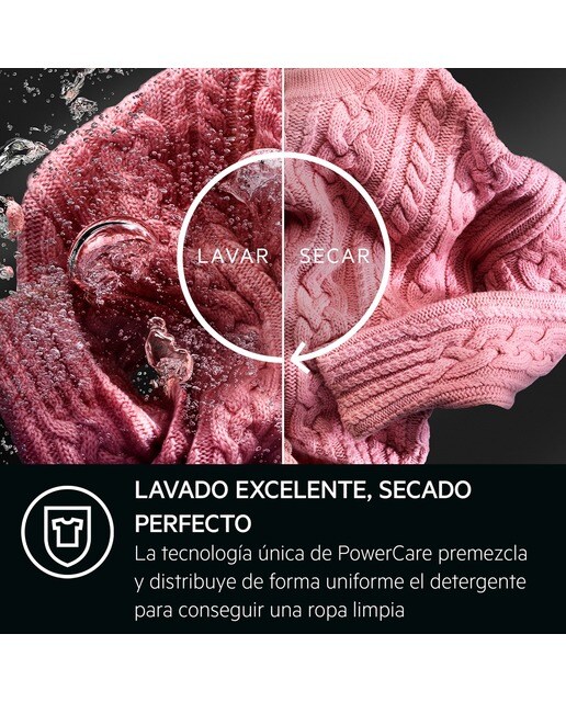 Máquina de Lavar e Secar Roupa Encastrável AEG Série 8000 LWN8E8636F PowerCare, ProSteam e ProSense de 8/4 Kg e de 1600 rpm - Branco Branco-4