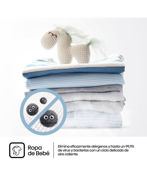 Imagen 10 de Lavadora secadora integrable Hisense 8 kg, 1.400 rpm - WD3M841BWIES - Blanco Blanco