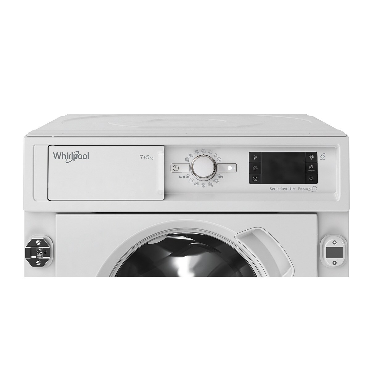 Lavadora secadora integrable Whirlpool 7 kg / 1.400 rpm - BI WDWG 751482 - Blanco Blanco-2