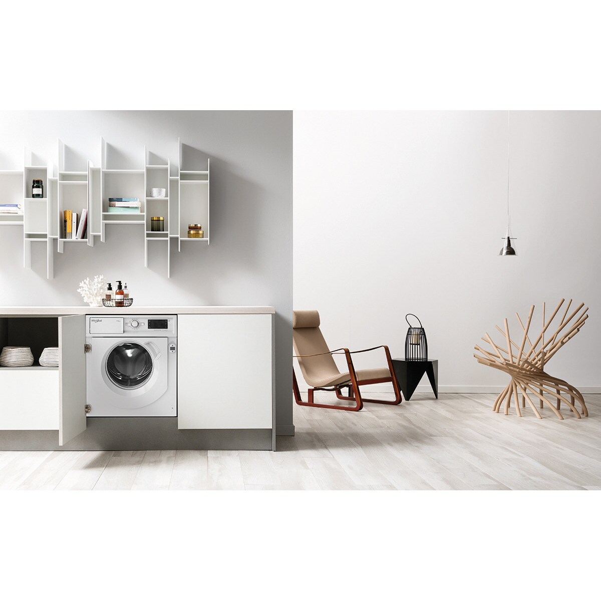 Lavadora secadora integrable Whirlpool 7 kg / 1.400 rpm - BI WDWG 751482 - Blanco Blanco-4