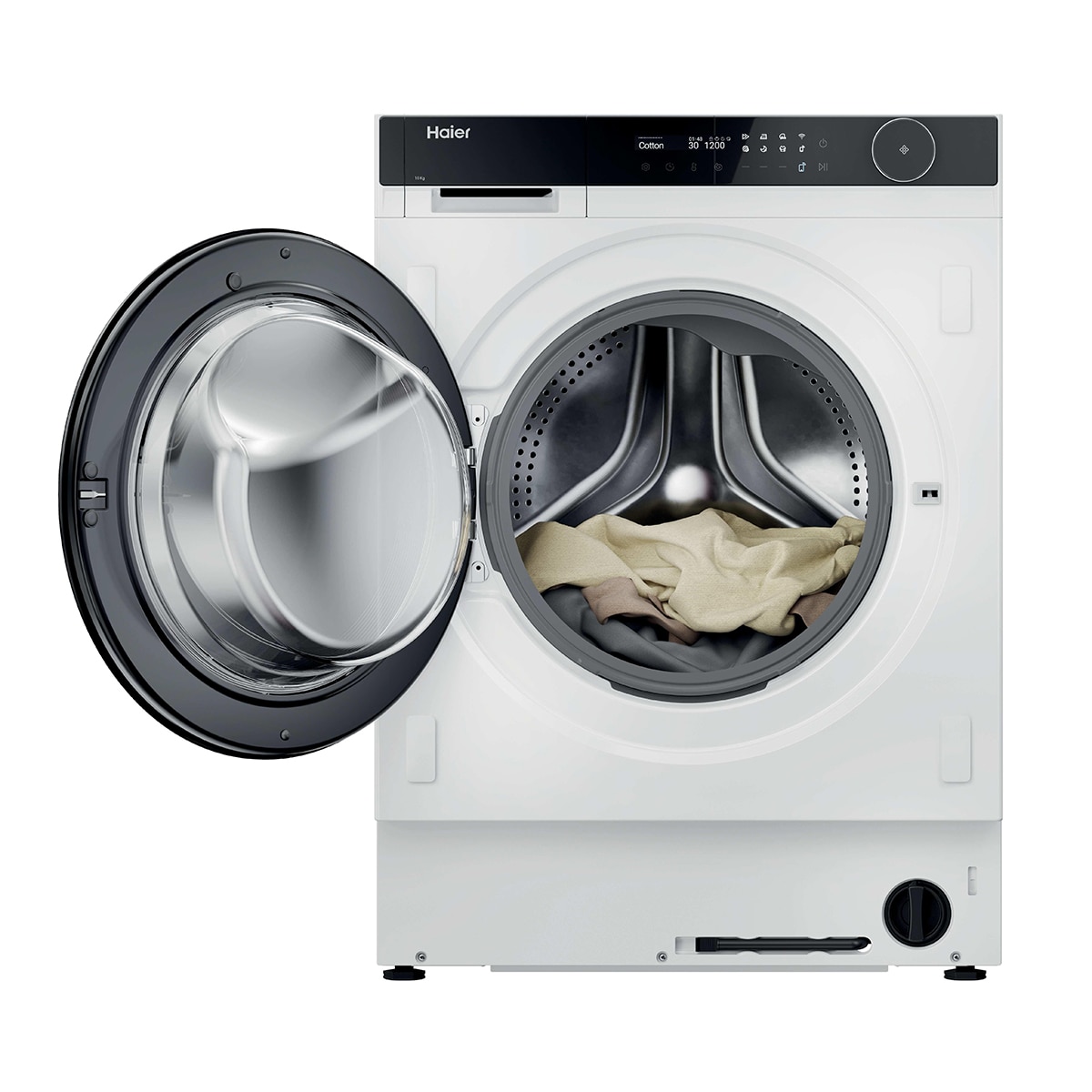 Lavadora Integrable Haier 10 kg/1.400 rpm, Serie 8, Opción Vapor - HWB100-B14858U-S - Negro Negro-3