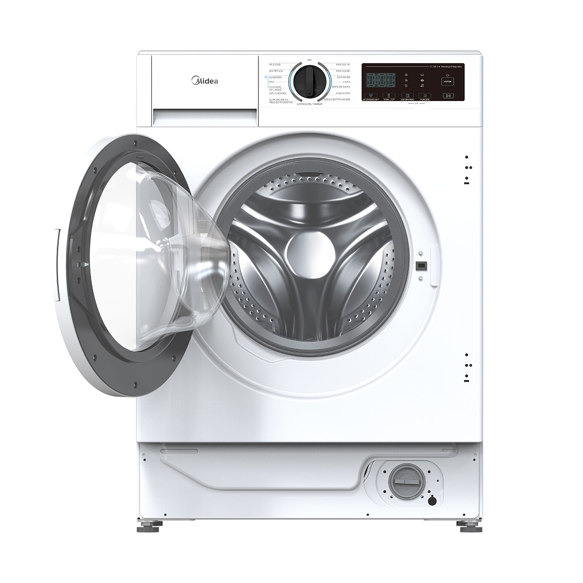 Máquina de Lavar e Secar Roupa Encastrável Midea MFA06D80BA10/W-ES Carga Frontal, de 8/6 Kg e de 1400 rpm 8