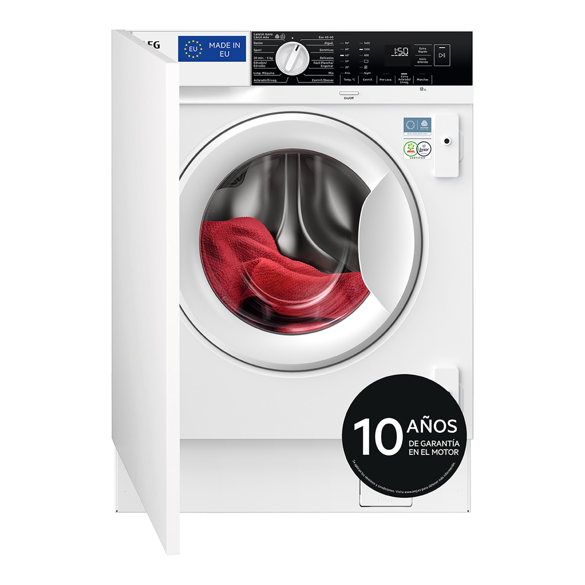 AEG – Lavadora integrable AEG 7 kg /1400 rpm Serie 6000 ProSense – LFN6G7434F.