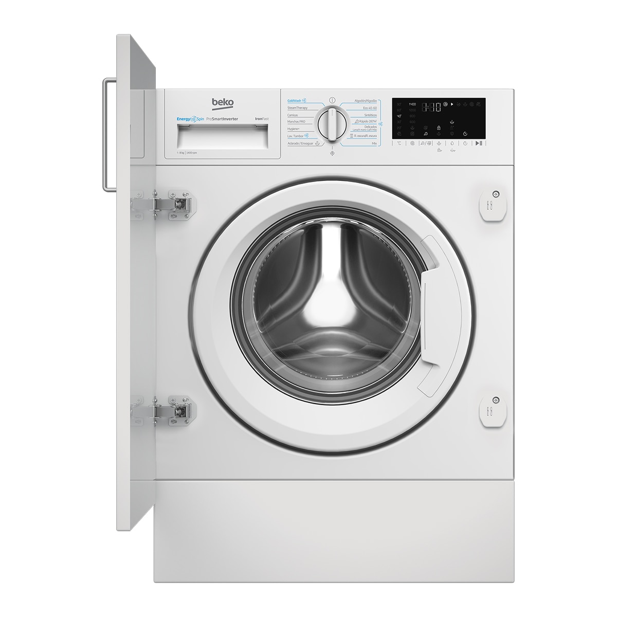 Imagen 0 de Lavadora integrable Beko 8 Kg / 1400 rpm, EnergySpin - B3WBT48435WB