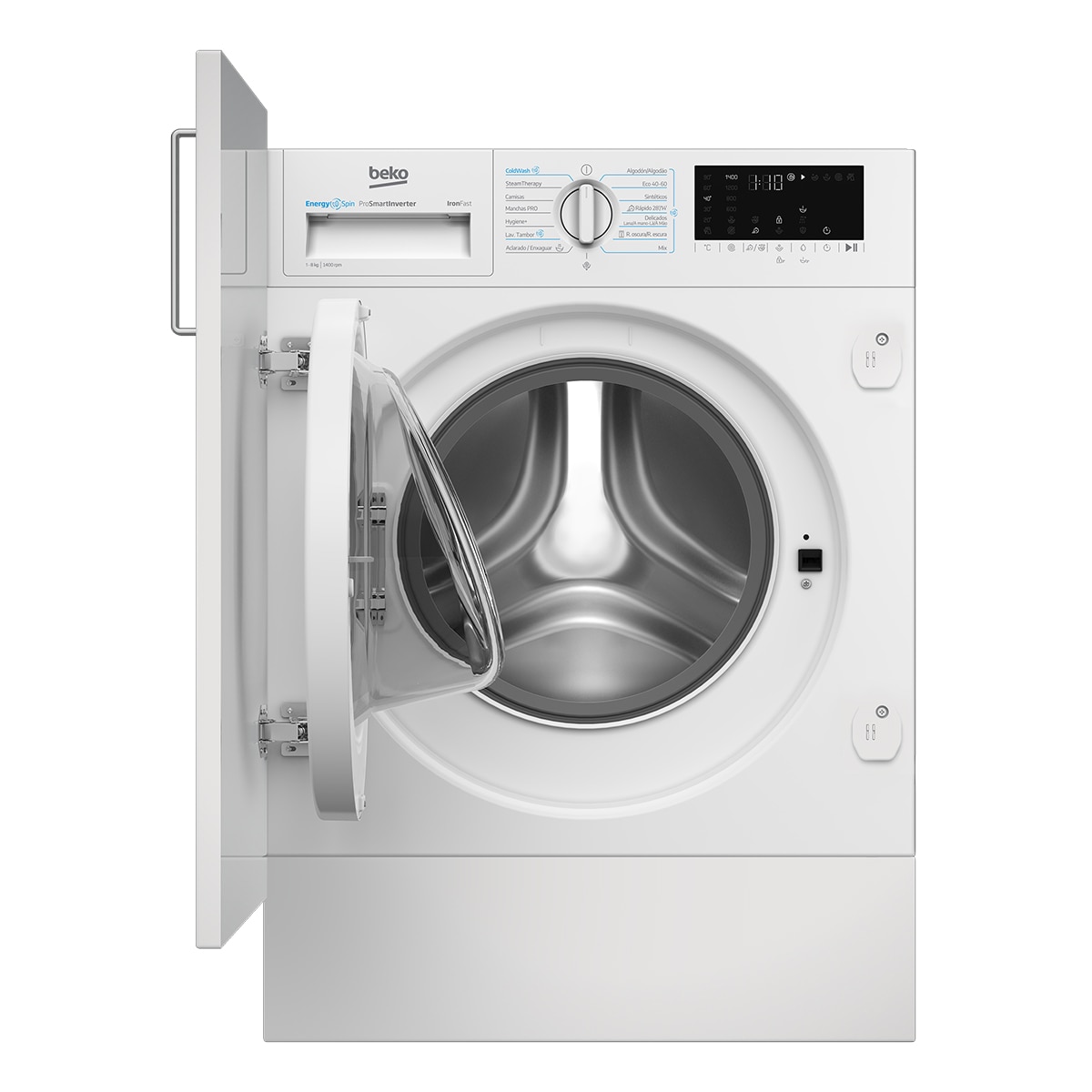 Imagen 3 de Lavadora integrable Beko 8 Kg / 1400 rpm, EnergySpin - B3WBT48435WB