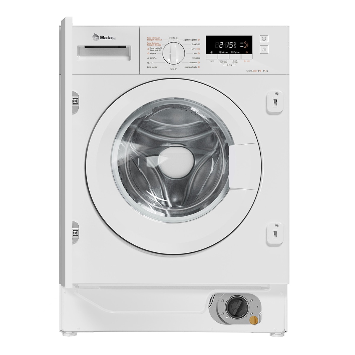 Balay - Lavadora secadora integrable Balay, 8 kg - 1.400 rpm, Programa Superrápido - 3TW885B.