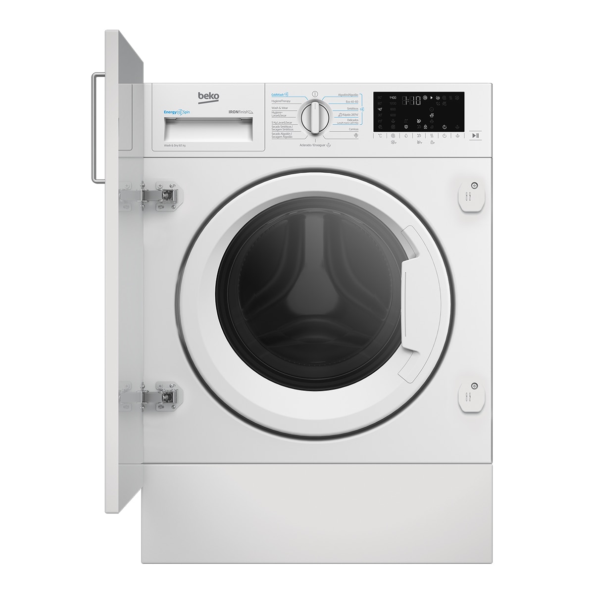 Imagen 0 de Lavadora secadora integrable Beko 8 kg / 1.400 rpm - B5DBT48437WB