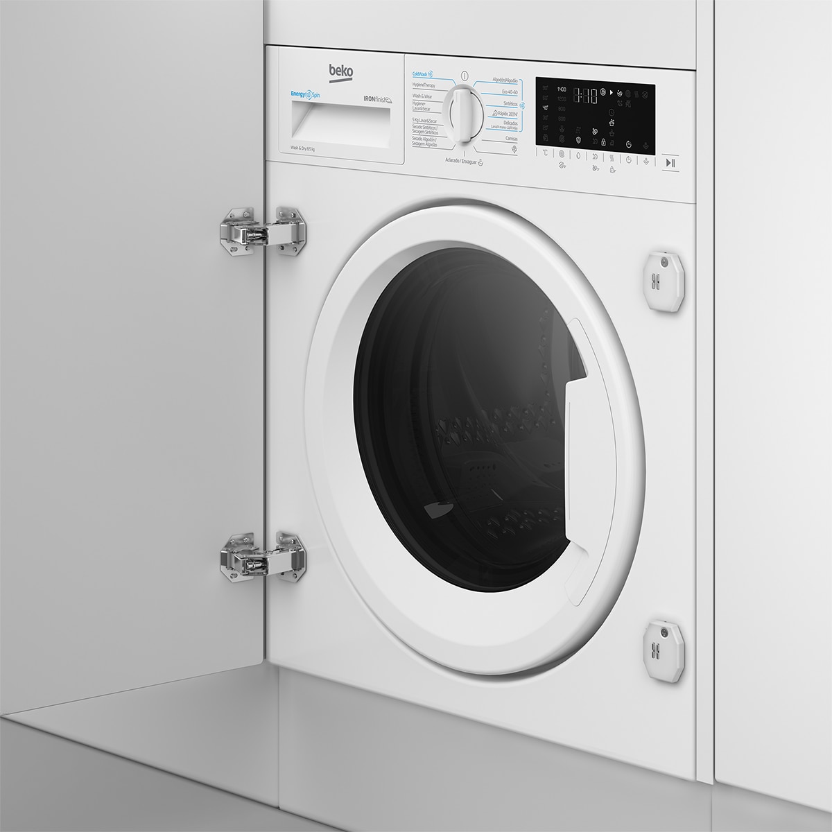 Lavadora secadora integrable Beko 8 kg / 1.400 rpm - B5DBT48437WB 2